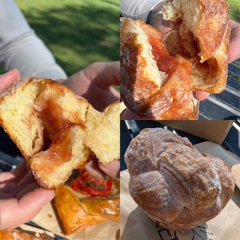 The Burque Bakehouse - Seasonal jam bun (rhubarb) - Bakeries Near Me - Albuquerque, New Mexico