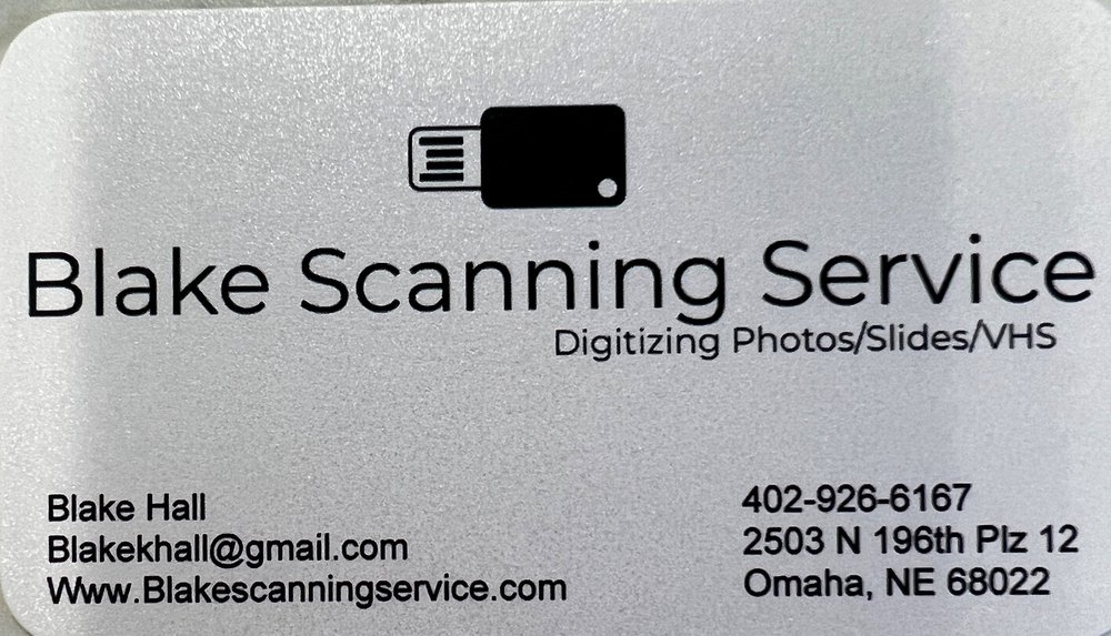 BLAKE SCANNING SERVICE Updated August 2024 2503 N 196th Plz, Omaha