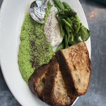 Cafe Flora - Spring Pea Hummus (amazing!) - Vegetarian Near Me - Seattle, Washington