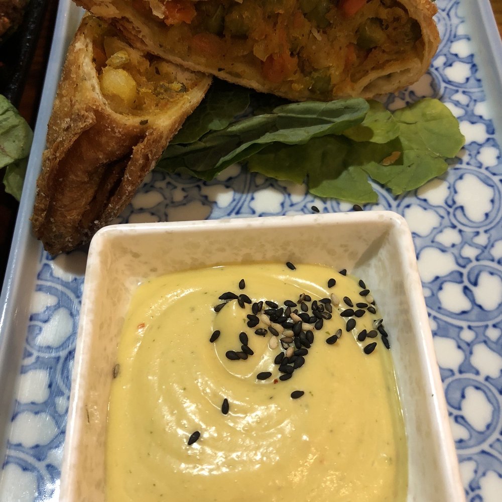Block Kitchen + Bar - Veggie Samosa with Chili Mango Sauce - Sandwiches Near Me - Banff, Alberta