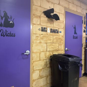 Wich Craft Eats - two purple doors and a black trash can - Sandwiches Near Me - Robert, Louisiana Wich Craft Eats - two purple doors and a black trash can - Sandwiches Near Me - Robert, Louisiana
