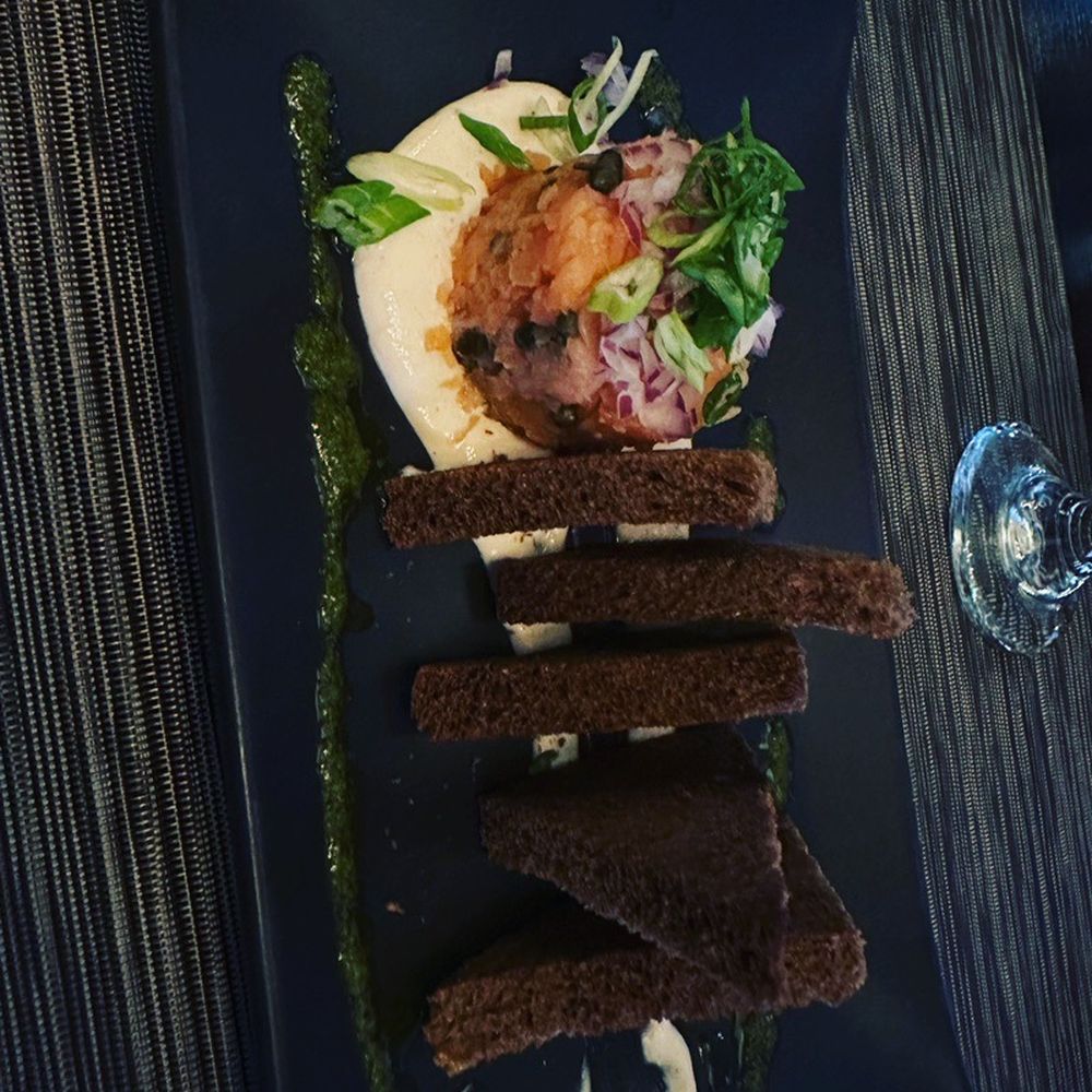 Flair Modern Cuisine   - Salmon tartare - New American Near Me - Chapel Hill, North Carolina