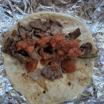Metro Taco Stop - Fajita taco with ranchero sauce. - Mexican Near Me - San Antonio, Texas Metro Taco Stop - Fajita taco with ranchero sauce. - Mexican Near Me - San Antonio, Texas