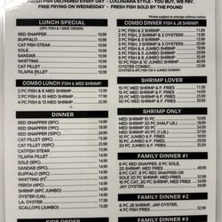 Their menu as of 3/7/2025 :)
