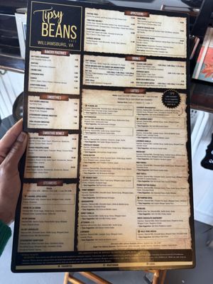 Menu photo 8 Tipsy Beans Cafe Williamsburg, VA