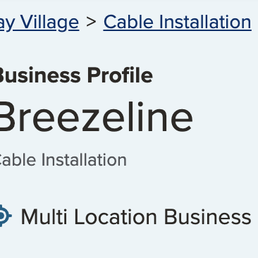 A screenshot of the top of the South Florida Breezeline profile on the Better Business Bureau website. A screenshot of the top of the South Florida Breezeline profile on the Better Business Bureau website.