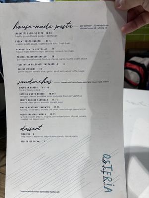 Menu photo 1 Osteria Oklahoma City, OK Menu photo 1 Osteria Oklahoma City, OK