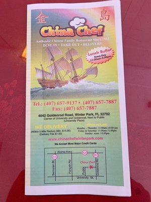 Menu photo 2 China Chef Restaurant Winter Park, FL Menu photo 2 China Chef Restaurant Winter Park, FL
