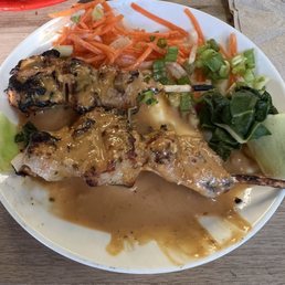 Chicken satay small plate
