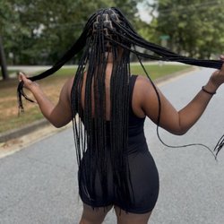 Stylezbydew - Butt length knottles braids