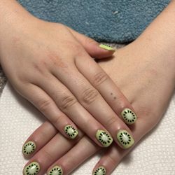 Indulgence Nails & Day Spa - Kiwi gel nails