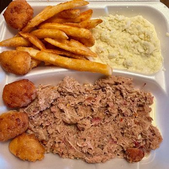 Hursey’s Bar-B-Q - Large Chopped BBQ Plate - Barbeque Near Me - Burlington, North Carolina