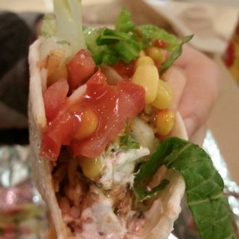 Burrito Beach - Chicken tacos piled with fresh veggies (close up) - Mexican Near Me - Chicago, Illinois