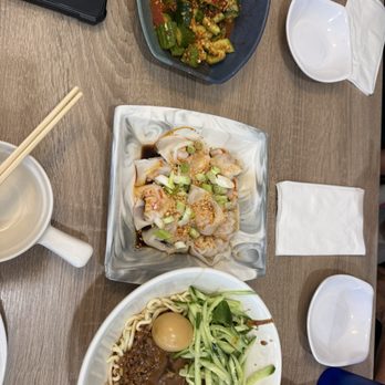 3 He Noodles - Zhajiangmian Cucumber salad Spicy wontons - Chinese Near Me - Temple City, California 3 He Noodles - Zhajiangmian Cucumber salad Spicy wontons - Chinese Near Me - Temple City, California
