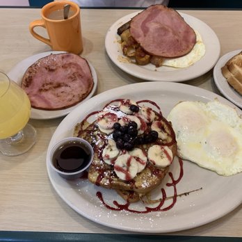 Harpoon Harry's - 2, 2, 2 order and Key Lime French Toast with eggs, ham and a mimosa. - Breakfast & Brunch Near Me - Key West, Florida Harpoon Harry's - 2, 2, 2 order and Key Lime French Toast with eggs, ham and a mimosa. - Breakfast & Brunch Near Me - Key West, Florida