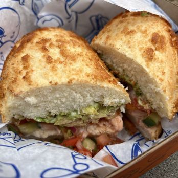 Grégoire - Salmon Lime Ceviche Sandwich (Summer 2024) - French Near Me - Berkeley, California