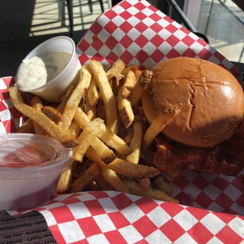 Daredevil Hall - Buffalo Chicken. Messy but worth it! - Burgers Near Me - Indianapolis, Indiana