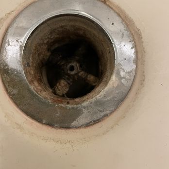 Misty Mountain Plumbing - Tub drain with hair attached - Plumbing Near Me