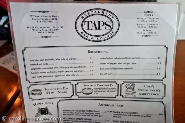 Menu photo 6 Taps Restaurant Bar & Lounge Tampa, FL Menu photo 6 Taps Restaurant Bar & Lounge Tampa, FL