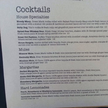 Tavern - Cocktails menu - New American Near Me - Coronado, California Tavern - Cocktails menu - New American Near Me - Coronado, California