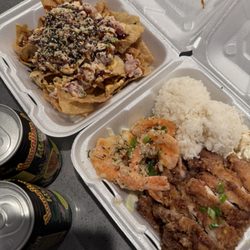 Da Braddahs Grindz - Poke Nacho and Mini Kanak 2-choice