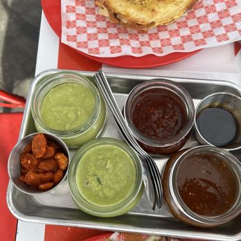 Mothers Tacos - Different Salsas they offer - Tacos Near Me - Napa, California Mothers Tacos - Different Salsas they offer - Tacos Near Me - Napa, California