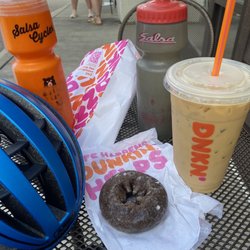 Dunkin' - They even offered to fill up my water bottles with ice water