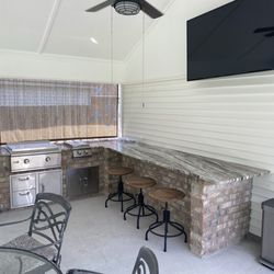 Domingue Masonry - Outdoor kitchen