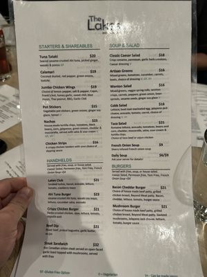 Menu photo 2 The Lakes Victoria, BC
