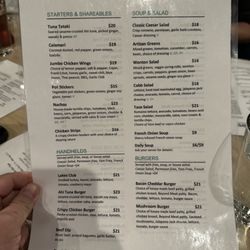 The Lakes - Menu view 4 of 4