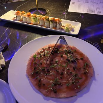 Jing - tuna pizza and himachi crumble roll - Steakhouses Near Me - Scottsdale, Arizona Jing - tuna pizza and himachi crumble roll - Steakhouses Near Me - Scottsdale, Arizona