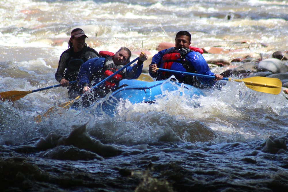 Aspen Rafting with Up the Creek Logo