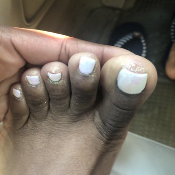 Sunshine Nails - Messy and rushed. Left glitter and polish all around my toes. - Nail Salons Near Me - Alexandria, Virginia Sunshine Nails - Messy and rushed. Left glitter and polish all around my toes. - Nail Salons Near Me - Alexandria, Virginia