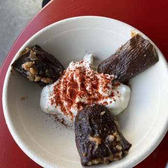 GastrobotEats - Sun-Dried Eggplant Dolmas - Salad Near Me - Los Angeles, California