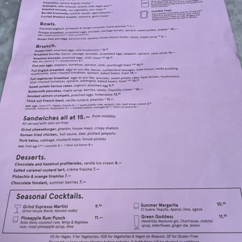 Grind - Zee June Menu - Breakfast & Brunch Near Me - London, XGL Grind - Zee June Menu - Breakfast & Brunch Near Me - London, XGL
