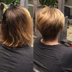 Anna Hairstyle - Short haircut and color.