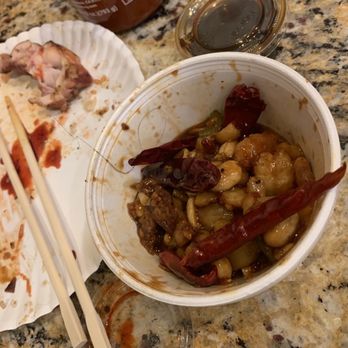 Fresh Wok - Uncooked chicken and hair in Kung Pao Shrimp - Chinese Near Me - Fontana, California Fresh Wok - Uncooked chicken and hair in Kung Pao Shrimp - Chinese Near Me - Fontana, California