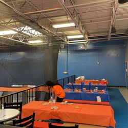 Sky Zone Trampoline Park - Open area. No walls. Just noisy.