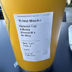 Printed label with instructions.