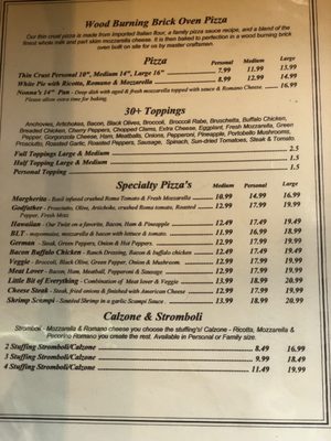Menu photo 4 La Bella Via Phillipsburg, NJ