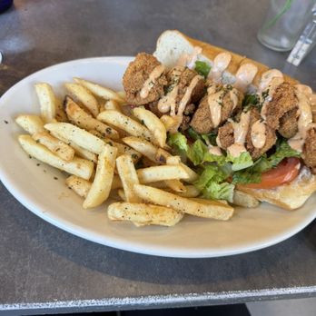 Whisk Breakfast & Brunch - Shrimp po boy with fries - Breakfast & Brunch Near Me - East Point, Georgia Whisk Breakfast & Brunch - Shrimp po boy with fries - Breakfast & Brunch Near Me - East Point, Georgia