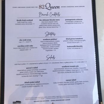 82 Queen - Menu - Southern Near Me - Charleston, South Carolina 82 Queen - Menu - Southern Near Me - Charleston, South Carolina