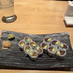 Salmon Avocado Maki Roll, Tuna Avocado Maki Roll Salmon Avocado Maki Roll, Tuna Avocado Maki Roll