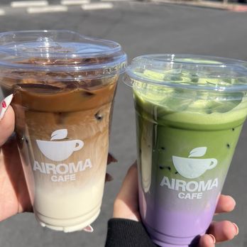 Airoma Cafe - Banana Coffee + Ube Matcha - Bubble Tea Near Me - Las Vegas, Nevada