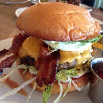 Zinburger - Breakfast Burger: american cheese, bacon, avocado, lettuce and a fried egg! Yum!! - Burgers Near Me - Gilbert, Arizona Zinburger - Breakfast Burger: american cheese, bacon, avocado, lettuce and a fried egg! Yum!! - Burgers Near Me - Gilbert, Arizona