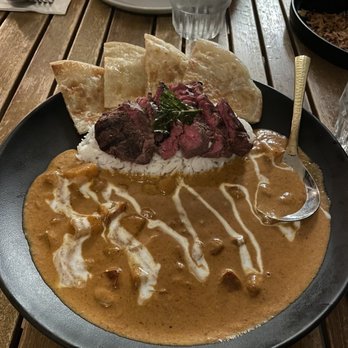 Hanuman Thai Eatery - Massaman curry with hangar steak and roti - Thai Near Me - Costa Mesa, California Hanuman Thai Eatery - Massaman curry with hangar steak and roti - Thai Near Me - Costa Mesa, California