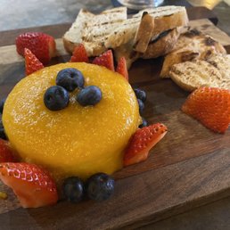 Brie (warm) cheese