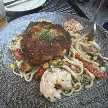 Talia - Crabcake seafoood pasta - Italian Near Me - Pittsburgh, Pennsylvania Talia - Crabcake seafoood pasta - Italian Near Me - Pittsburgh, Pennsylvania