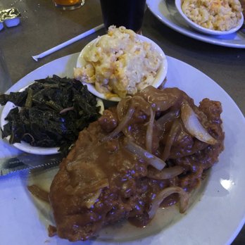Kelsey's - My fabulous dinner! Chops with Mac n'cheese and collard greens - Soul Food Near Me - Atlantic City, New Jersey Kelsey's - My fabulous dinner! Chops with Mac n'cheese and collard greens - Soul Food Near Me - Atlantic City, New Jersey