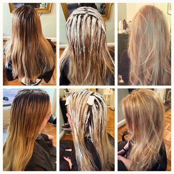 James M McNally - Long layer Hair cut.                  Hair painting Highlights               Root base break                          Hair Toner - Hair Stylists Near Me - Manhattan, New York